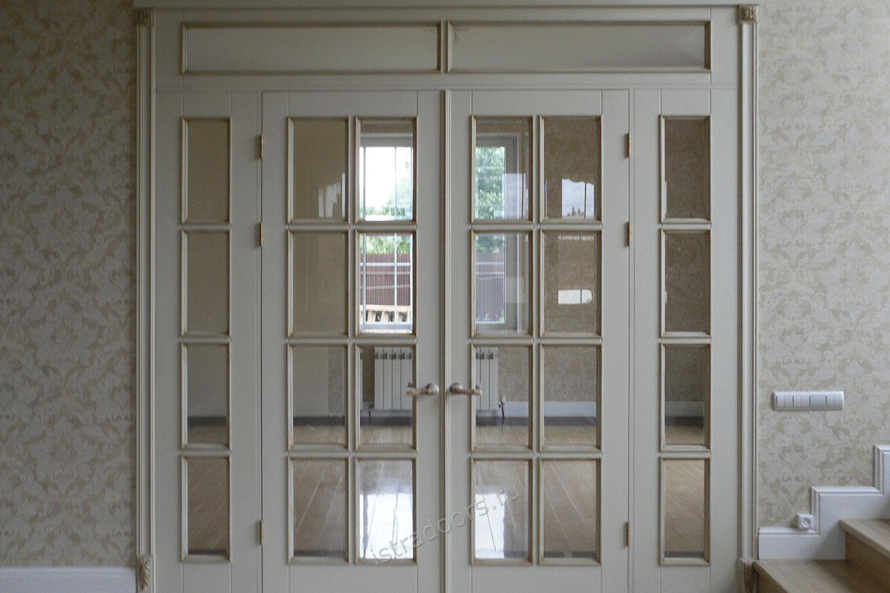 Дверь с верхней и боковыми фрамугами на заказ (1)